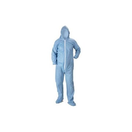 Lakeland Industries Lakeland 07414B Pyrolon Plus 2 Disposable FR Coverall 3XL, Hood, Elastic WristsBoots, 25Case 07414B-3X